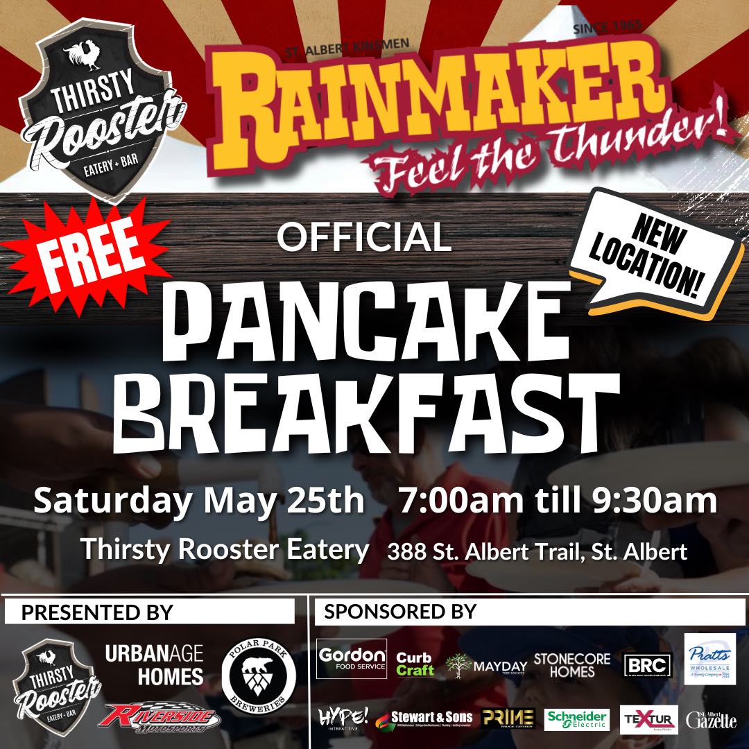 Official Rainmaker Pancake Breakfast at Thirsty Rooster Eatery